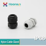 10 PCS PG16 PG21 Nylon Cable Gland Plastic Wire Connector PA For 10-13mm 13-18mm Cable