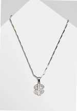 Small Dollar Necklace - Silver Color