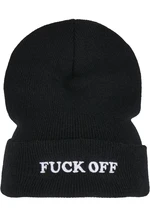 Fuck Off Beanie Black/White