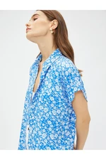 Koton Floral Shirt Short Sleeve Ecovero® Viscose