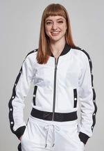 Women's jacket with wht/blk/wht button closure