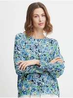 Blue Women's Floral Blouse Fransa - Ladies