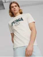 Cream Men's T-Shirt Puma Squad - Men