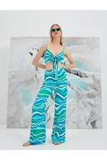 Koton Şahika Ercümen X - Patterned Wide Leg Pants