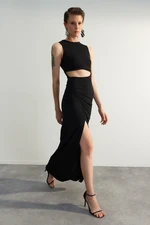 Trendyol Black Detailed Evening Dress