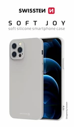 Zadní kryt Swissten Soft Joy pro Apple iPhone 12/12 Pro, kamenně šedá