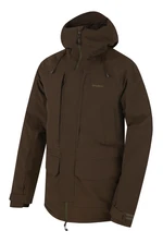 Husky  Nigalo M deep khaki, XL Pánska hardshell bunda