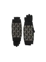 Michael Kors Gloves - B0LD MK DOT GLOVES black