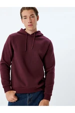 Koton Raised Cotton Basic Hooded Sweatshirt