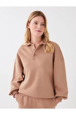 LC Waikiki Polo Neck Plain Long Sleeve Women's Sweatshirt