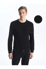 LC Waikiki Crew Neck Long Sleeve Men's Textured T-Shirt