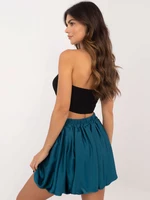 Blue plain skirt