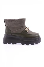 DGN Es808 Women's Thick Chain Accessory Pearl Stone Boots