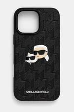 Puzdro na mobil Karl Lagerfeld iPhone 16 Pro Max 6.9 čierna farba, KLHCP16XPGKLKCPK