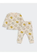 LC Waikiki Crew Neck Long Sleeve Patterned Baby Boy Pajama Set