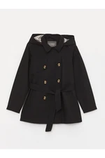 LC Waikiki Hooded Basic Girl's Trench Coat