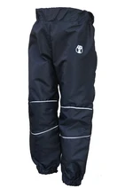 Children's nylon pants - black-reflective gray