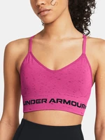 Under Armour Bra UA Seamless Low Long Htr Bra-PNK - Women's