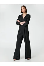 Koton V-Neck Jumpsuit