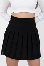 17457 Dewberry Womens Pleated Skirt-BLACK