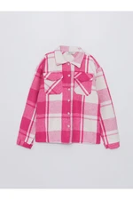 LC Waikiki Plaid Long Sleeve Girl's Shirt Jacket