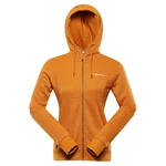 Women's cotton sweatshirt ALPINE PRO COOCA golden oak