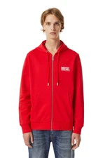 Sweatshirt - Diesel SGIRKHOODZIPECOLOGO SWEATSHIRT red