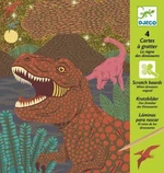 Djeco Vyškrabávací obrázky Dinosauři