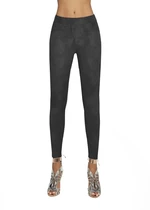 Bas Bleu Women's leggings LYDIA made of soft material with a metallic pattern