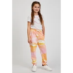 SAM 73 Pink and orange girls' patterned sweatpants SAM73 Jargon