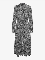 Grey women's patterned shirt dress VERO MODA Deb