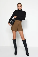 Trendyol Khaki Accessories Woven Shorts Skirt