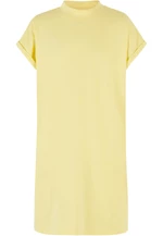 Turtle Extended Shoulder Dress for Girls - Yellow