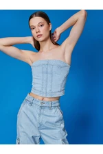 Koton Jeans Bustier Strapless