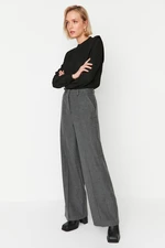 Trendyol Anthracite Wide Leg Woven Trousers