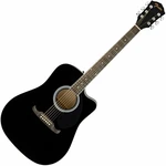 Fender FA-125CE Black Chitarra Semiacustica Dreadnought