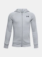 Under Armour Sweatshirt Ua Rival Cotton Fz Hoodie-Gry - Boys