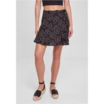 Women's viscose Mini Skort blackflower