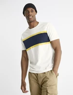 Celio Cotton T-Shirt Beroad with stripe - Men