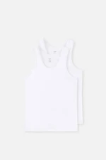 Dagi White D5001 Compact Singlets 2 Pack