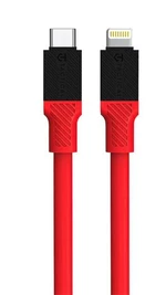 Kabel Tactical Fat Man Cable USB-C/Lightning, červená