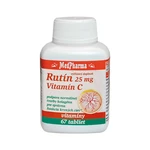 MedPharma Rutín 25 mg + vitamín C 100 mg