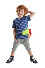 Denokids Sailor Dino Boys T-Shirts & Capri Suit