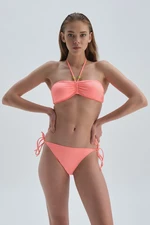 Dagi Salmon Strapless Bikini Top