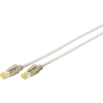 Digitus DK-1643-A-005 RJ45 sieťové káble, prepojovacie káble  S/FTP 0.50 m sivá bez halogénov, krútené páry 1 ks