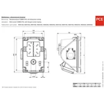 PCE  96062552 CEE zástrčka na stenu 32 A 5-pólová 400 V 1 ks