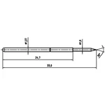 PTR 1025/E-B-1.5N-AU-1.0 presný testovací hrot