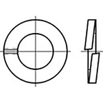 TOOLCRAFT  TO-6854262 pérové podložky Vnútorný Ø: 4 mm  DIN 127   Ušlechtilá ocel V2A  A2 100 ks