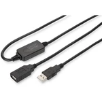 Digitus #####USB-Kabel USB 2.0 #####USB-A Buchse, #####USB-A Stecker 20.00 m čierna s USB, s predlžovacím káblom