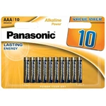 Batéria alkalická Panasonic ALKALINE POWER AAA, LR03, blistr 10ks (LR03APB/10BW) mikrotužkové baterie AAA (LR03) • nenabíjecí • napětí 1,5 V • alkalic